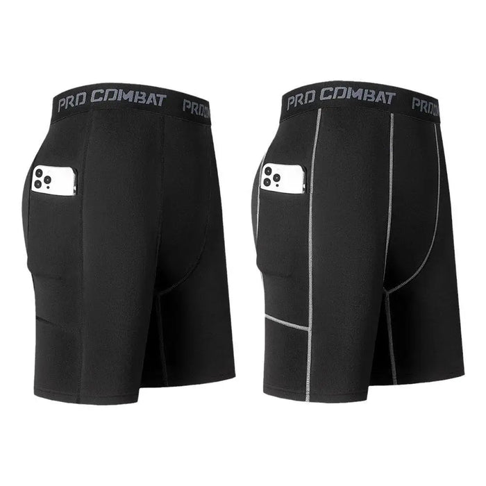 Pantaloncini a Compressione PeakGear – Con Tasca, Ad Asciugatura Rapida
