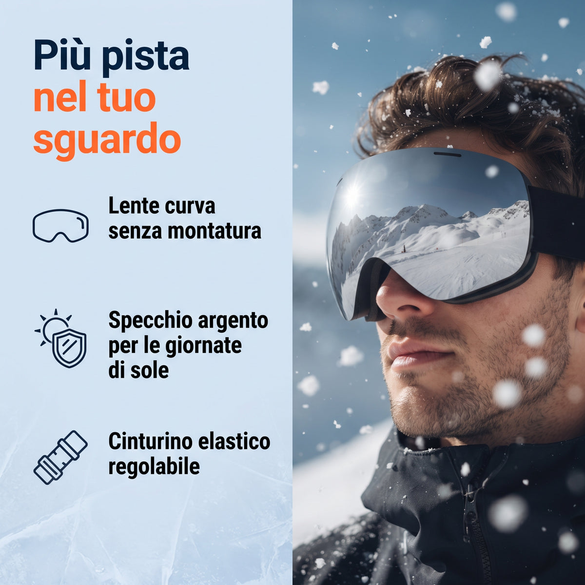 Maschera da sci PeakGear – foto 1