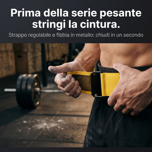 Cintura da Sollevamento PeakGear – Supporto Lombare per Squat, Stacco e Pesi