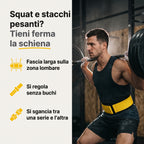 Cintura da Sollevamento PeakGear – Supporto Lombare per Squat, Stacco e Pesi