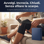 Ginocchiera Regolabile PeakGear – Fascia Traspirante con Foro Rotuleo