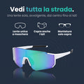 Occhiali Sportivi PeakGear Pro – Lente a Specchio per Ciclismo e Running