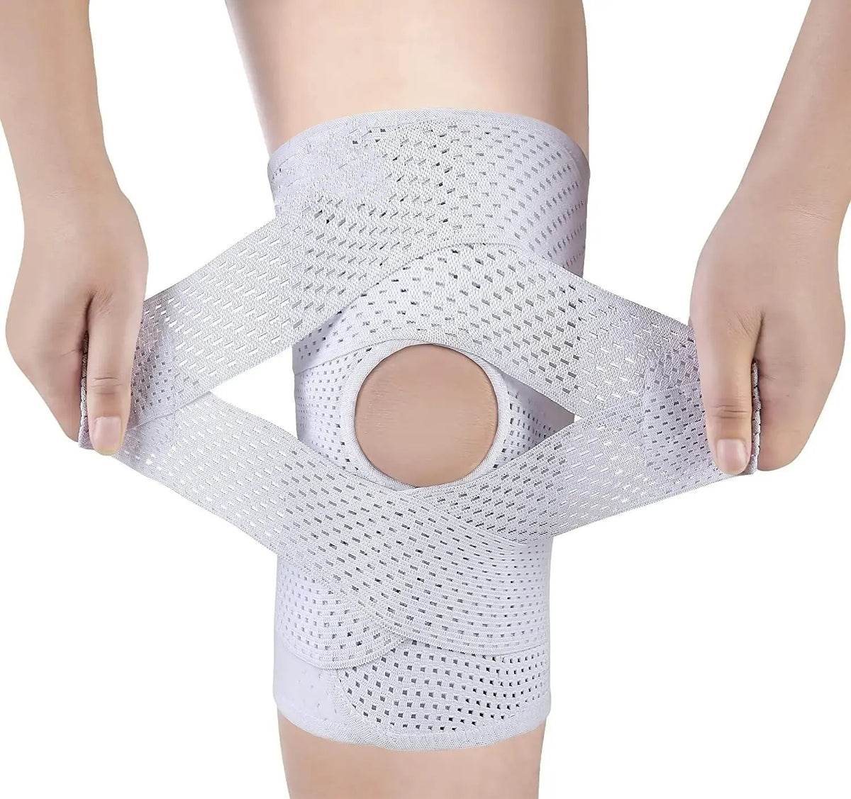 Ginocchiera Regolabile PeakGear – Fascia Traspirante con Foro Rotuleo